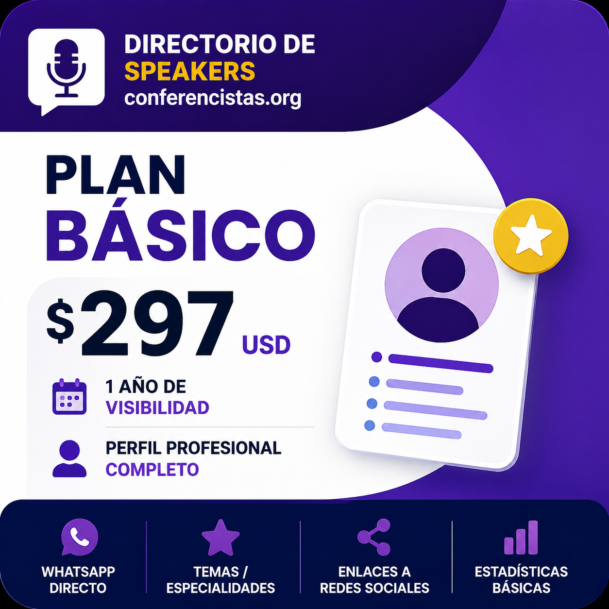 Plan Basico conferencistas.org